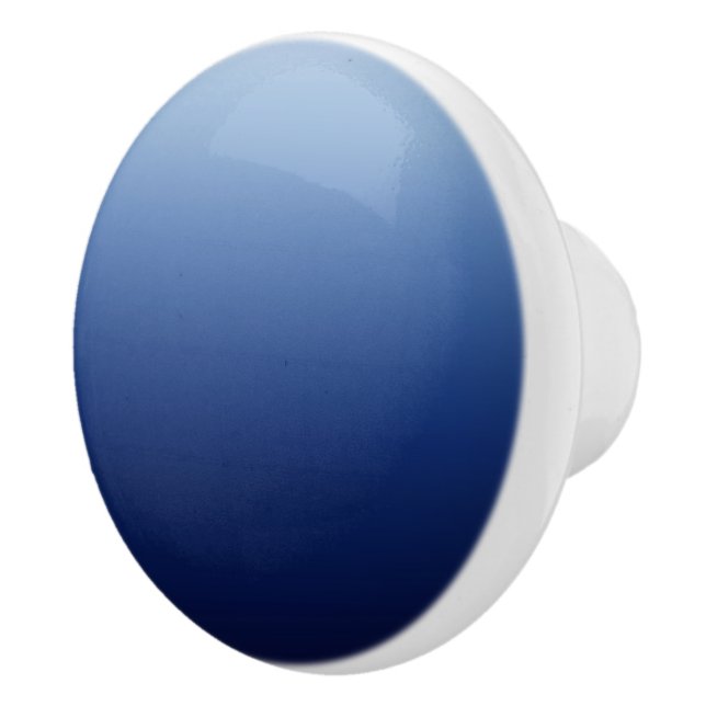 Bouton De Porte En Céramique Bleu Foncé (Droite)