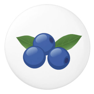 Bouton De Porte En Céramique Bleuets doux