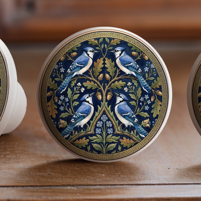Bouton De Porte En Céramique Blue Jays Bird Ceramic Pull Knob (Créateur téléchargé)