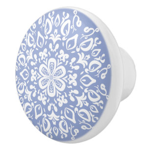 Bouton De Porte En Céramique Blueberry Mandala