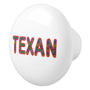 Bouton De Porte En Céramique Bluebonnet Texan