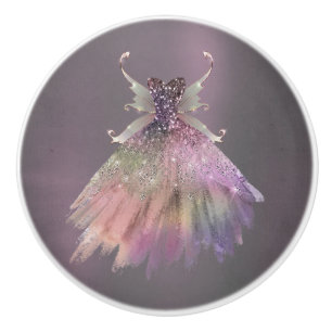Bouton De Porte En Céramique Bohême Fairy Ball Gown Boudin Ombre