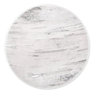 Bouton De Porte En Céramique Bois de bouleau blanc Maison de ferme rustique de 