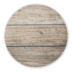 Bouton De Porte En Céramique Bois de grange de ferme rustique vieilli Campagne