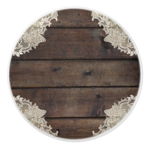 Bouton De Porte En Céramique Bois de grange rustique et chambre à coucher éléga