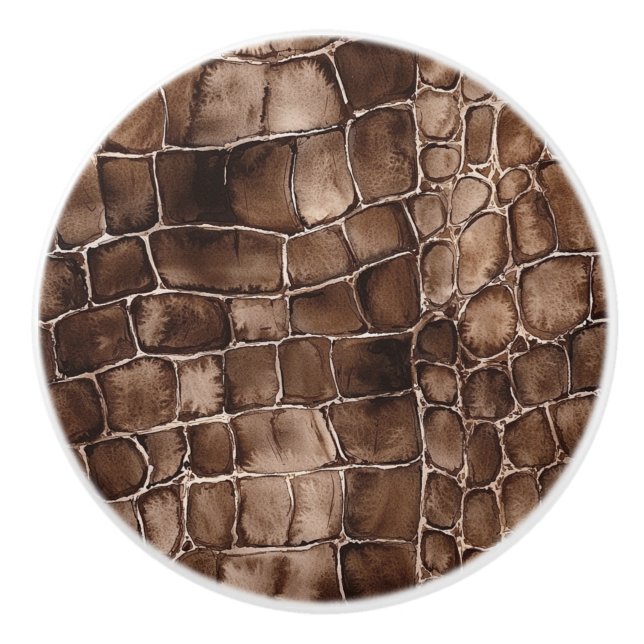 Bouton De Porte En Céramique Bonbons au chocolat Brown (Devant)