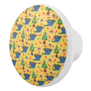 Bouton De Porte En Céramique Bonbons de Noël