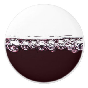 Bouton De Porte En Céramique Bonnet en céramique de vin rouge