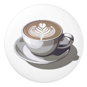 Bouton De Porte En Céramique Bonnets de céramique café