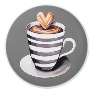 Bouton De Porte En Céramique Bonnets de céramique café