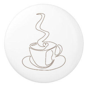 Bouton De Porte En Céramique Bonnets de céramique café