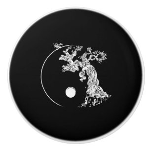 Bouton De Porte En Céramique bonsai tree japonais bouddhiste zen