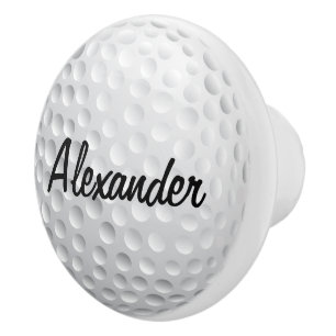 Bouton De Porte En Céramique Boule de golf personnalisée