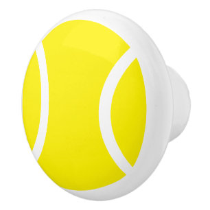 Bouton De Porte En Céramique Boule de tennis jaune porte en céramique et tiroir