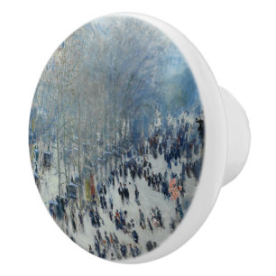 Bouton De Porte En Céramique Boulevard des Capucines par Claude Monet