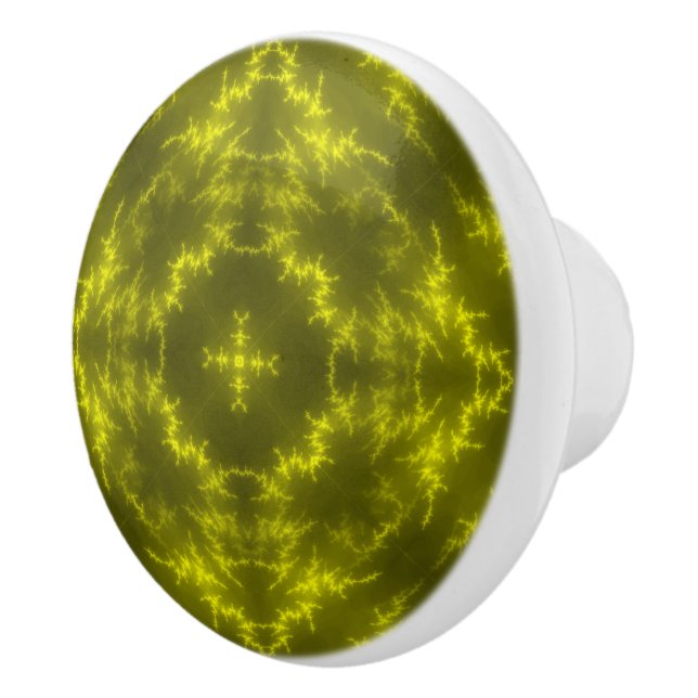 Bouton De Porte En Céramique Boulons à tonnerre électrique au néon brillant (Droite)