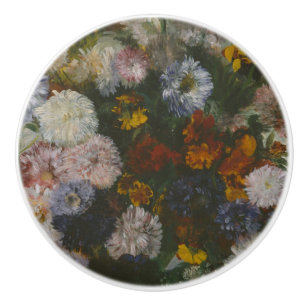 Bouton De Porte En Céramique Bouquet de fleurs impressionniste de Degas Peintur