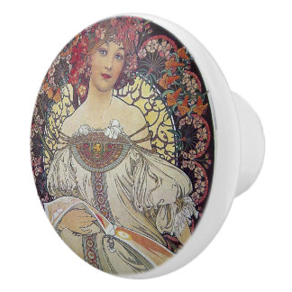 Bouton De Porte En Céramique Bouton Art Nouveau en céramique