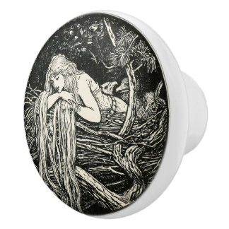 Bouton De Porte En Céramique Bouton Art Nouveau en céramique