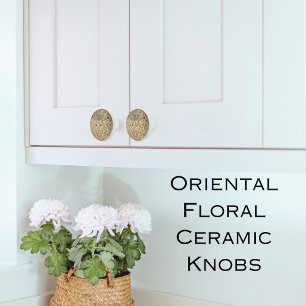 Bouton De Porte En Céramique Bouton de céramique naturelle orientale