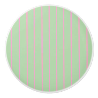 Bouton De Porte En Céramique Bouton de tirage en céramique à rayures vert menth