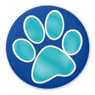 Bouton De Porte En Céramique Bouton Empreinte de patte en céramique - SRF