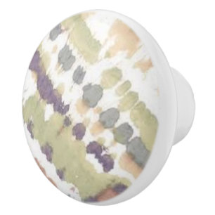 Bouton De Porte En Céramique bouton en céramique à aquarelle multicolore boho i
