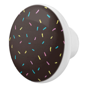 Bouton De Porte En Céramique Bouton en céramique à arrosage doux (Brown au choc