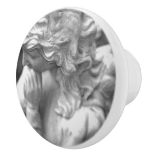 Bouton De Porte En Céramique Bouton en céramique Angel de prière