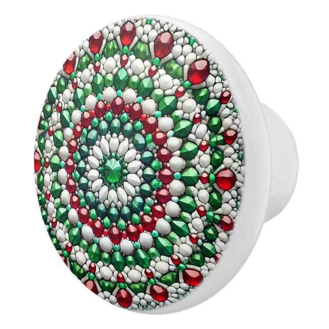 Bouton De Porte En Céramique Bouton en céramique avec couleurs italiennes (Droite)