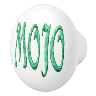 Bouton De Porte En Céramique Bouton en céramique blanche Mojo