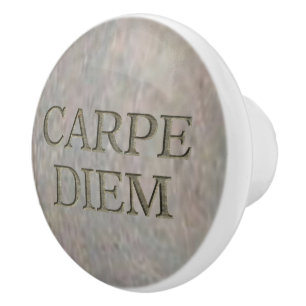 Bouton De Porte En Céramique Bouton en céramique Carpe Diem Stone