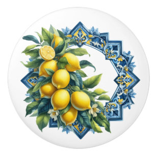 Bouton De Porte En Céramique Bouton en céramique Citrons