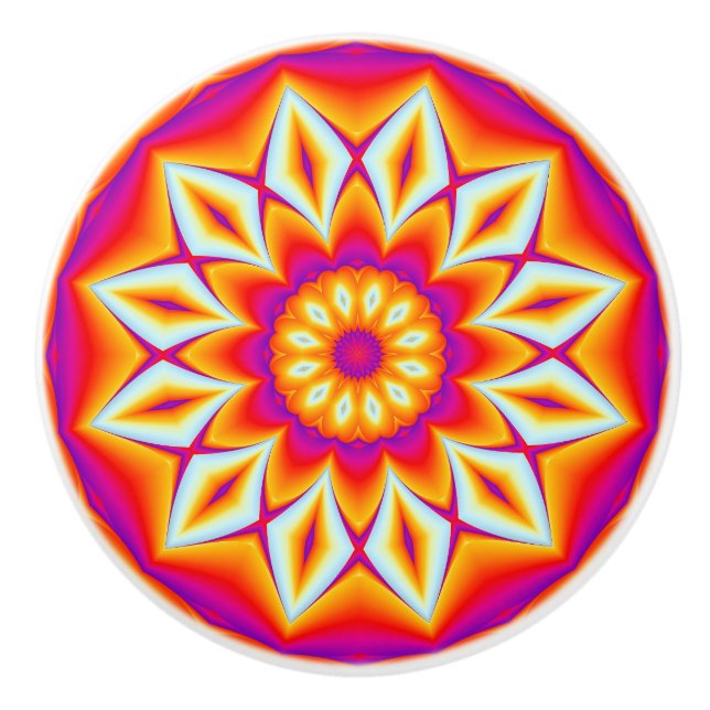 Bouton De Porte En Céramique Bouton en céramique d'Aztecc (Devant)