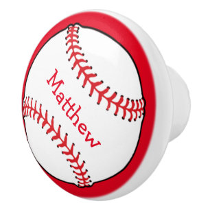 Bouton De Porte En Céramique Bouton en céramique de base-ball