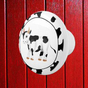 Bouton De Porte En Céramique Bouton en céramique de Country Cow