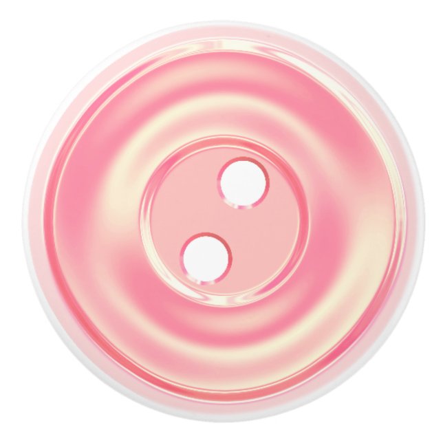 Bouton De Porte En Céramique Bouton en céramique de couture classique rose de (Devant)