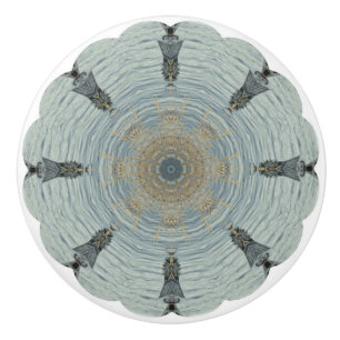 Bouton De Porte En Céramique bouton en céramique de motif en verre côtier