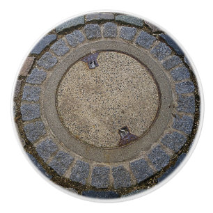Bouton De Porte En Céramique Bouton en céramique de route de couverture et de