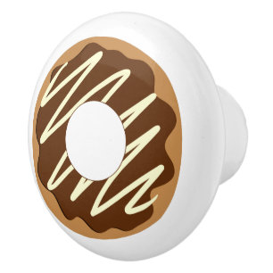 Bouton De Porte En Céramique Bouton en céramique design beigne chocolat