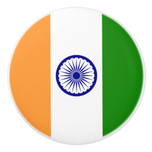 Bouton De Porte En Céramique Bouton en céramique Drapeau Indien