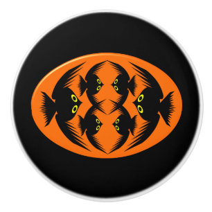 Bouton De Porte En Céramique Bouton en céramique Halloween Crows