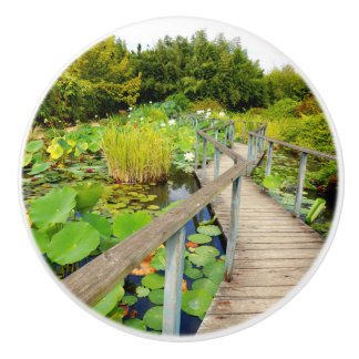 Bouton De Porte En Céramique Bouton en céramique Lily Pond