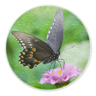 Bouton De Porte En Céramique Bouton en céramique papillon