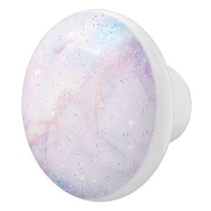 Bouton De Porte En Céramique Bouton en céramique Pastel Galaxy Stardust