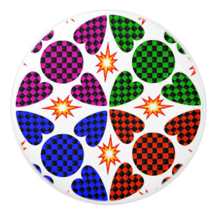 Bouton De Porte En Céramique Bouton en céramique peint à la main - Armoire arti