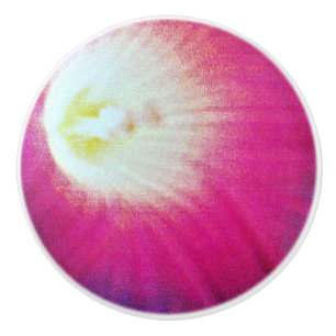 Bouton De Porte En Céramique Bouton en céramique personnalisé violet et blanc