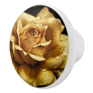 Bouton De Porte En Céramique Bouton en céramique Rose d'or