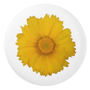 Bouton De Porte En Céramique Bouton en céramique tournesol jaune