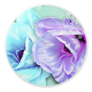 Bouton De Porte En Céramique Bouton/Fleurs en céramique